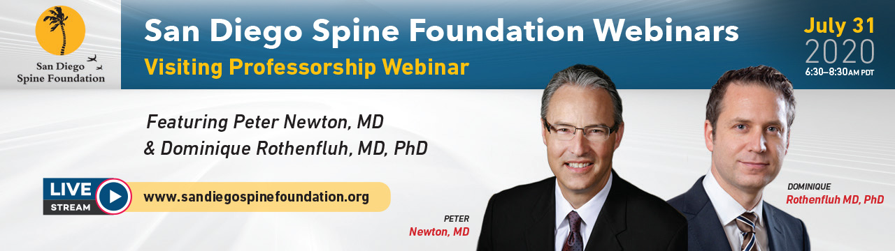 San Diego Spine Foundation Visiting Professorship Webinar 